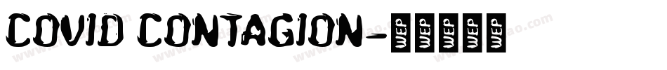 Covid Contagion字体转换